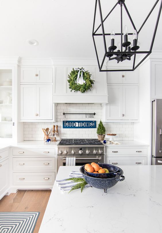 Style A Classic Christmas in Beautiful Blue & White Decor