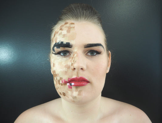 BEAUTY SCHOOL GRADUATE :: The Pixelated Lady Avant Garde Hair & Makeup