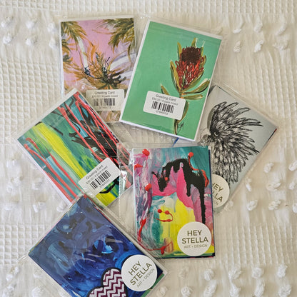 PACK OF 6 x BLANK INSIDE AUSTRALIAN ART GREETING CARDS image 3