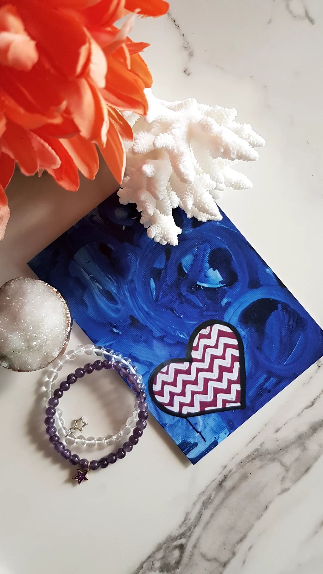 Beating Blue :: Art Greeting Card image 1