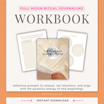 FULL MOON Ritual Workbook: Journaling Prompts Printable Digital Download