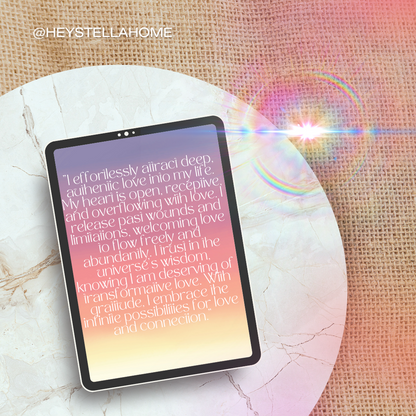 MAGNETIZING RADIANT LOVE Workbook, Journaling Ritual Printable Guide to Higher Love