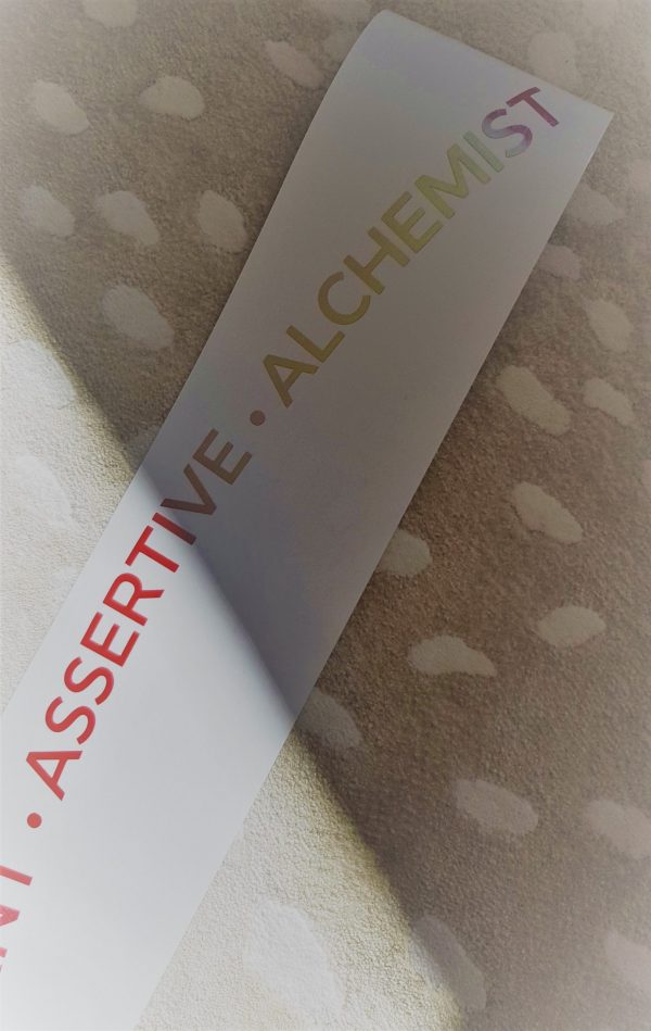 Citrus Holographic Abundance Affirmation Mirror Sticker